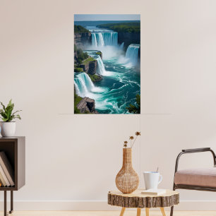 "Roar van Boven - Niagara Herfsten Elegantie" Poster