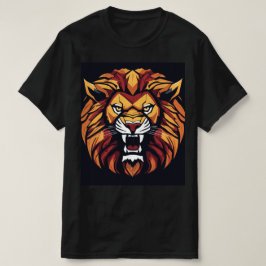 "Roar with Confidence: gewaagde leeuw gedrukt T-sh T-shirt