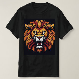 "Roar with Confidence: gewaagde leeuw gedrukt T-sh T-shirt