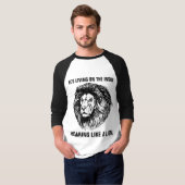 ROARANT COMME UN LION, T-shirts chrétiens (Devant entier)