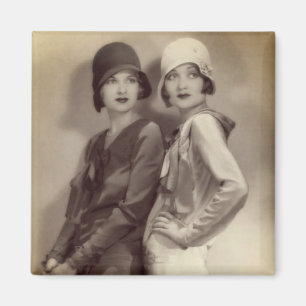 Roaring 20 Besties Flapper Magnet Magneet