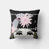  Roaring 20-portret, Flapper Girl Kussen (Achterkant)