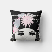  Roaring 20-portret, Flapper Girl Kussen (Voorkant)