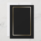 Roaring 20s Art Deco Retro Gouden Oudejaarsavond Kaart (Achterkant)