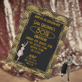 Roaring 20's Flapper Twenties Gatsby Art Deco Kaart