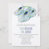 Roaring 20s Gatsby Boho  Peacock Lovebird Kaart (Voorkant)