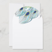 Roaring 20s Gatsby Boho  Peacock Lovebird Kaart (Achterkant)