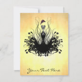 Roaring 20s Gatsby Thmed Dinner Party Kaart (Achterkant)