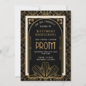 Roaring 20's Prom Uitnodiging (Voorkant)