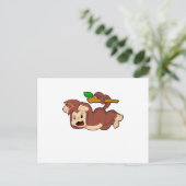 Roaring aap briefkaart (Staand voorkant)