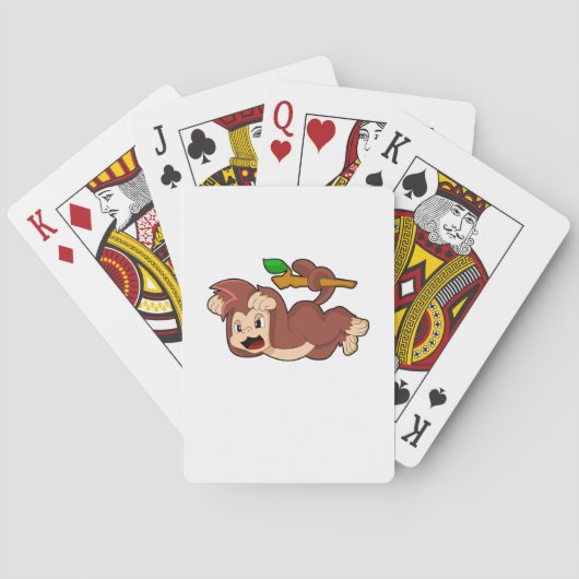 Roaring aap pokerkaarten (Achterkant)