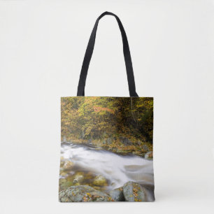 Roaring Brook in de herfst in Vermont's Green Draagtas