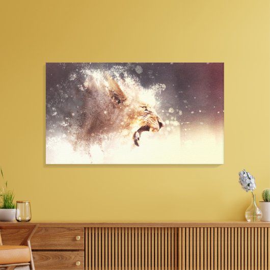 Roaring Creativiteit Canvas (Insitu (Woonkamer))