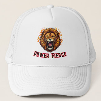 Roaring Fire Lion Head Mascot Trucker Pet