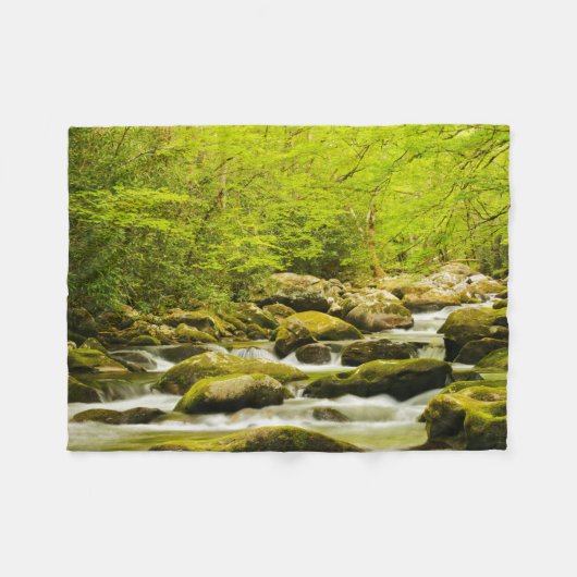 Roaring Fork in de lente Fleece Deken (Voorkant (Horizontaal))