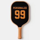 Roaring Gold Lion Head. Personaliseren Pickleball Paddle (Achterkant)