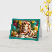 Roaring Good Celebration Carte d'anniversaire du g (Fleur jaune)