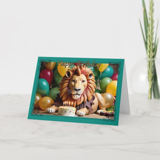 Roaring Good Celebration Carte d'anniversaire du g (Devant)
