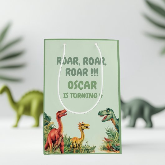 Roaring Good Time Dinosaur Party Gift Medium Cadeauzakje
