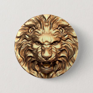Roaring goudkoppen ronde button 5,7 cm