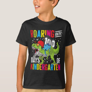 Roaring in 100 dagen kleuterschool Fun T Rex Dinos T-shirt
