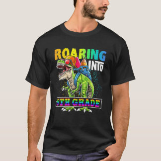 Roaring in 6th Grade Dinosaur-rugzak Terug naar S T-shirt