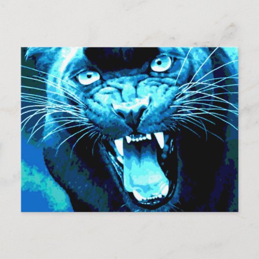 Roaring Jaguar Briefkaart (Voorkant)