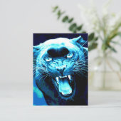 Roaring Jaguar Briefkaart (Staand voorkant)