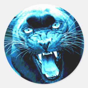 Roaring Jaguar Ronde Sticker