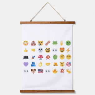 Roaring Kitty 35 Emoji Tijdlijn GME MOASS DFV meme Hangend Wandkleed