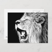 Roaring-leeuw Briefkaart (Voorkant / Achterkant)