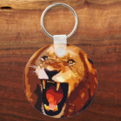 Roaring-leeuw Sleutelhanger (Voorkant)