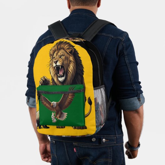 Roaring Lion Backpack – Wild Strength On the Go Bedrukte Rugzak (Insitu (model))