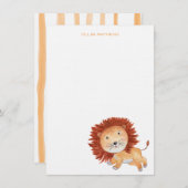 Roaring Lion-briefkaarten Notitiekaartje (Voorkant / Achterkant)