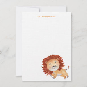 Roaring Lion-briefkaarten Notitiekaartje