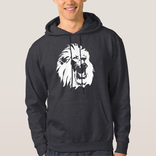 Roaring Lion Face Hoodie (Voorkant)