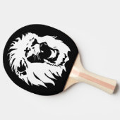 Roaring Lion Face Tafeltennisbatje (Zijkant)