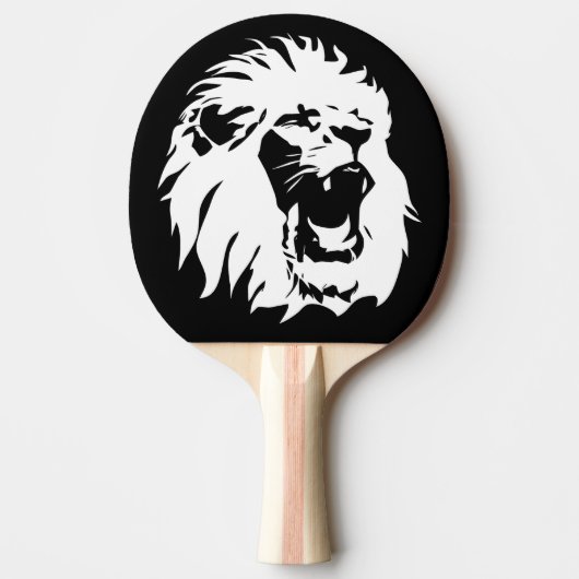 Roaring Lion Face Tafeltennisbatje (Voorkant)