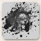 Roaring Lion Kies uw achtergrondkleur Drankjes Onderzetter (Voorkant)