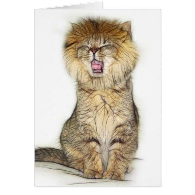 Roaring lion kitten (Voorkant)