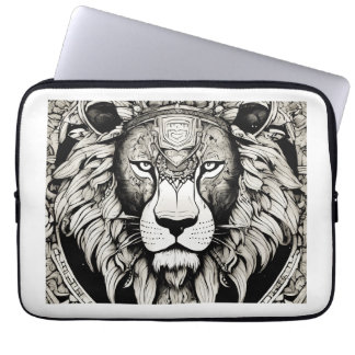 🦁 "Roaring Lion Laptop Bag – Bold Style met Smar Sleeve