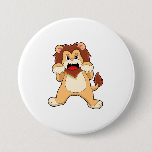 Roaring Lion.PNG Ronde Button 7,6 Cm (Voorkant)