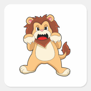Roaring Lion.PNG Vierkante Sticker