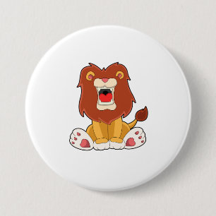 Roaring Lion Ronde Button 7,6 Cm