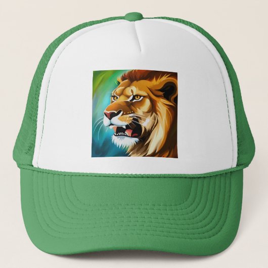 Roaring Lion Side Posed Portrait-57566 Trucker Pet (Voorkant)