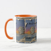 Roaring Lion Sunrise Papercut Mug (Gauche)
