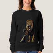 Roaring Lion Sweatshirt – Power in Every Thread (Devant)