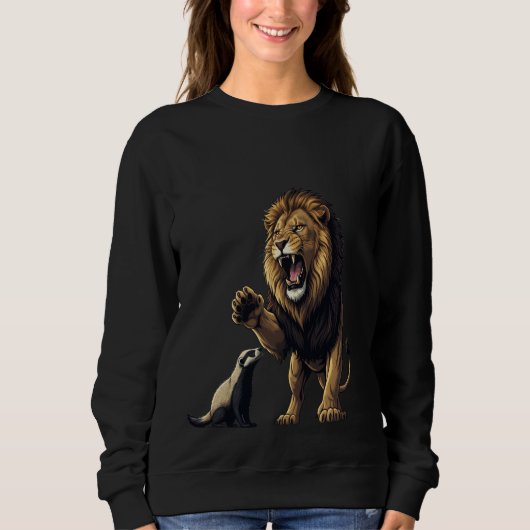 Roaring Lion Sweatshirt – Power in Every Thread (Voorkant)