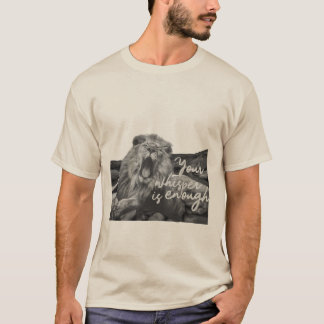Roaring Lion T-shirt - 'Je fluistering is genoeg'