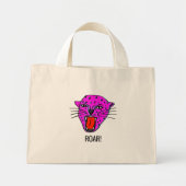 Roaring Panther Canvas tas – Bold Pop Art Style (Voorkant)
